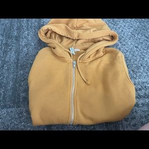 Mustard Yellow Zip-up Jacket